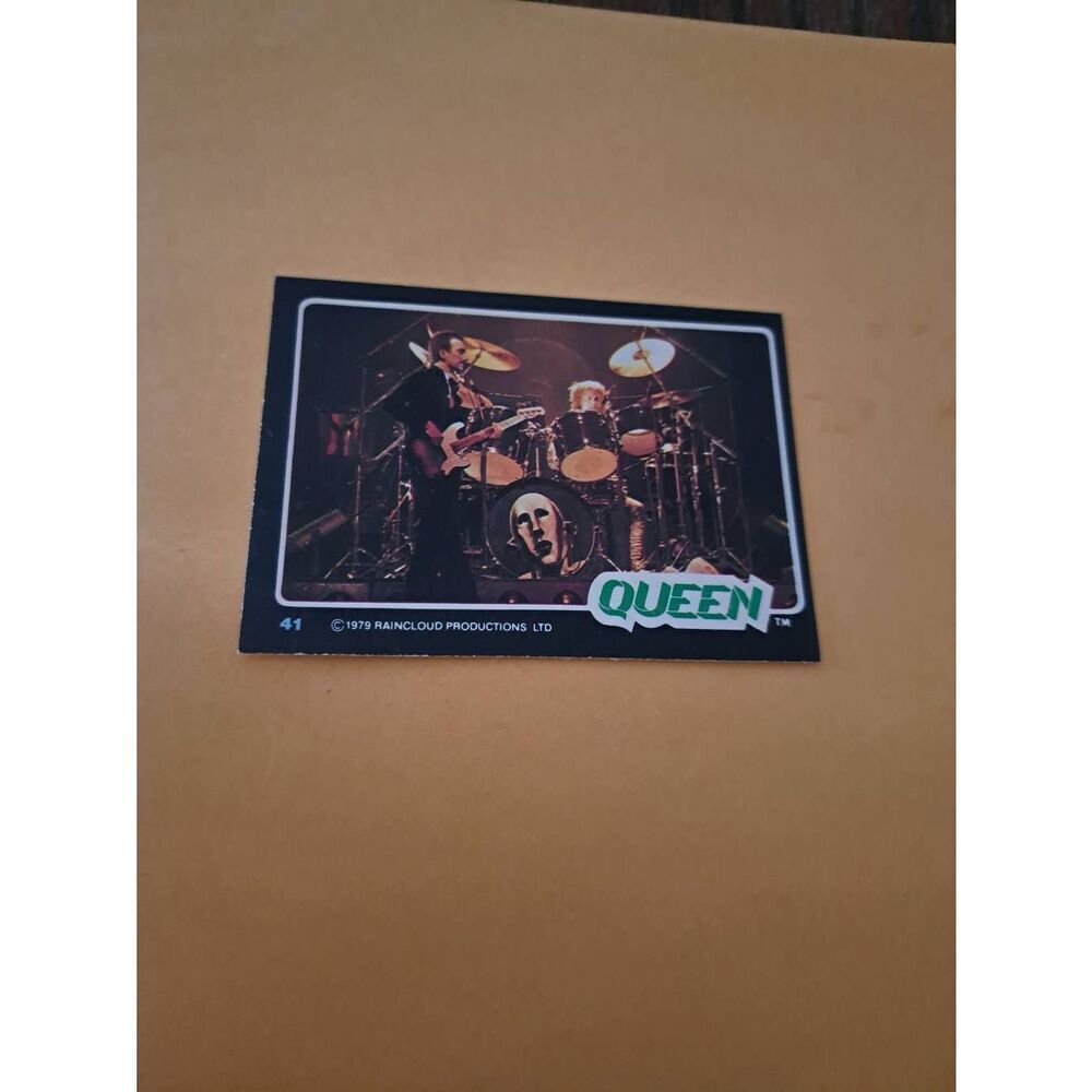Vintage 1979 Raincloud Productions Queen Trading Card #41 Rock Band Memorabilia